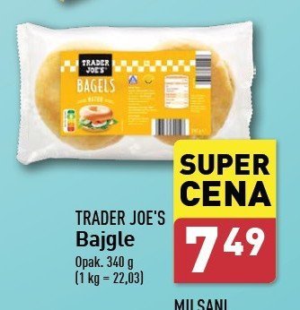 Bajgle pszenne klasyczne Trader joe's promocja