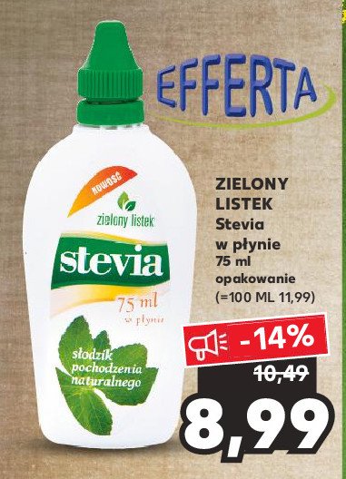 Słodzik w płynie Stevia promocja