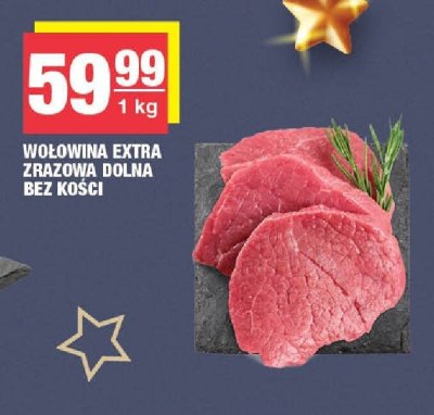 Wołowina extra z krawą dolna bez kości promocja w SPAR