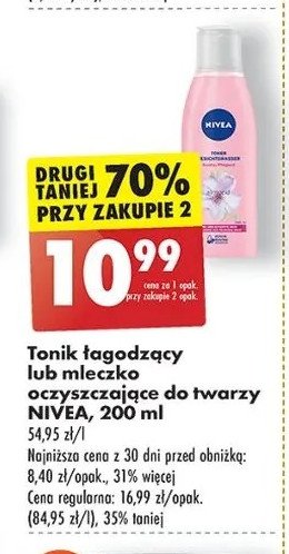 Mleczko oczyszczające Nivea visage pure & natural promocja