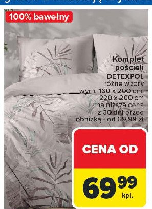 Komplet pościeli bawełnianej 220 x 200 + 2x 70 x 80 cm Detexpol promocja