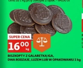 Biszkopty z galaretką w czekoladzie Iga promocja w SPAR