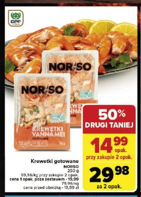 Krewetki gotowane Norso promocja
