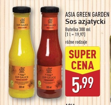 Sos sweet chili Asia green garden promocja w Aldi