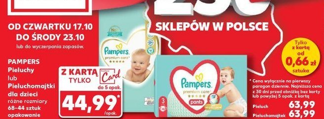 Pieluszki mini Pampers new baby-dry promocja w Kaufland