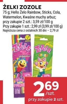 Żelki Hello Zelo Rainbow promocja w Stokrotka