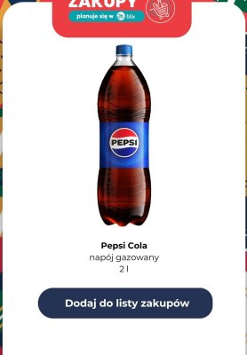 Napój gazowany Pepsi 2 l promocja w Lidl