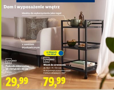 Poduszka dekoracyjna LIVARNO Home 50x50 lub 60x40cm promocja w Lidl