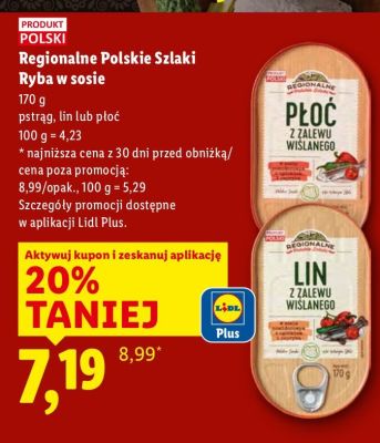 Pstrąg w sosie promocja w Lidl