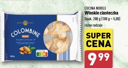 Ciastka colombine Cucina nobile promocja