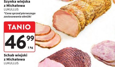 Szynka wiejska z Michałowa LUKULLUS promocja w Intermarche