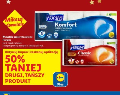 Papier toaletowy Floralys Classic promocja w Lidl