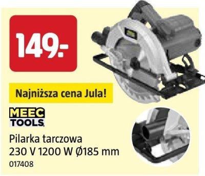 Pilarka tarczowa 230 V 1200 W Ø185 mm MEEC TOOLS promocja w Jula