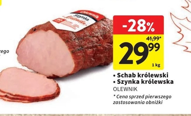 Szynka królewska Olewnik promocja w Intermarche