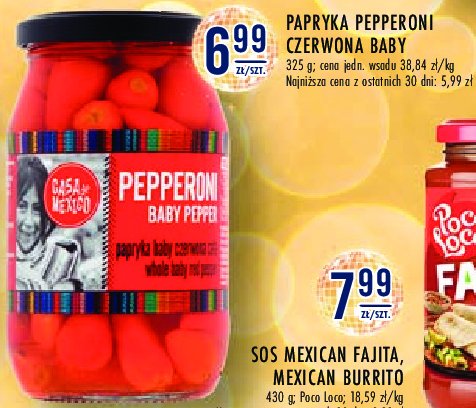 Papryka pepperoni czerwona Casa de mexico promocja