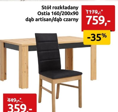 Krzesło tapicerowane Ostia welurowe czarne promocja w Black Red White