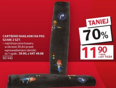 Nakładki na pas CARTREND NAKŁADKI NA PAS SZARE 2 SZT. promocja w Selgros