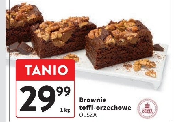 Ciasto brownie z toffi i orzechami Olsza promocja