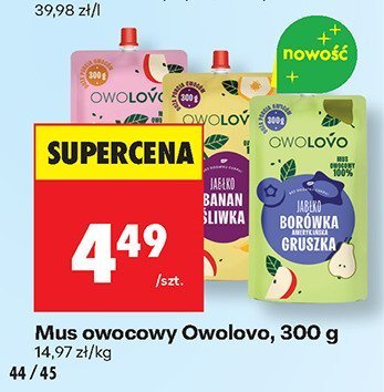 Mus owocowy 300 g promocja w Biedronka