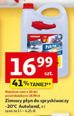 Zimowy płyn do spryskiwaczy -20°C Autoland promocja w Auchan