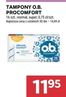 Tampony O.B. Procomfort promocja w Stokrotka