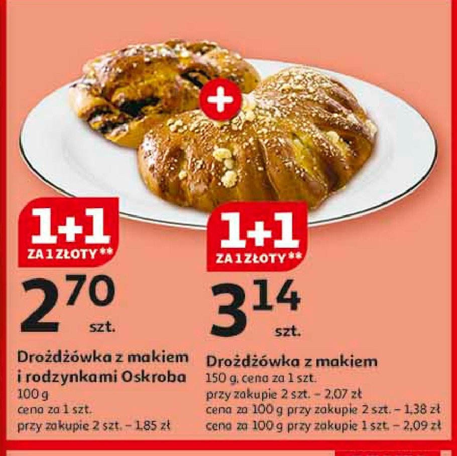 Drożdzówka z makiem promocja