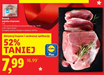 Łopatka wieprzowa Rzeźnik promocja w Lidl
