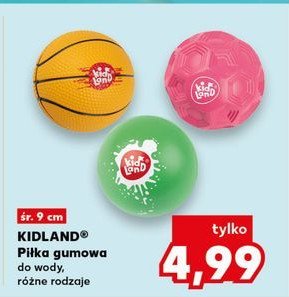 Piłka gumowa 9 cm Kidland promocja w Kaufland