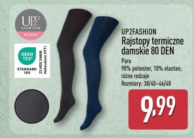 Rajstopy termiczne damskie 80 DEN UP2FASHION promocja w Aldi