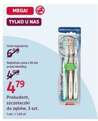 Szczoteczki do zębów Prokudent, 3 szt. promocja w Rossmann