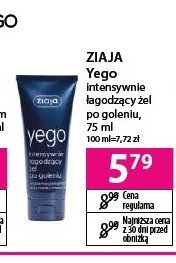 Żel po goleniu Ziaja yego promocja