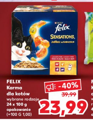 Karma dla kota w galarecie Purina felix sensations promocja