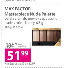 Cienie do powiek Max factor masterpiece nude palette promocja