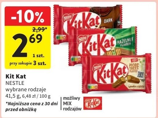 Baton Kitkat dark promocja