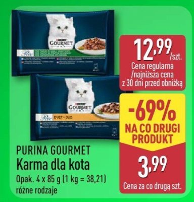 PURINA GOURMET Karma dla kota, różne rodzaje promocja w Aldi