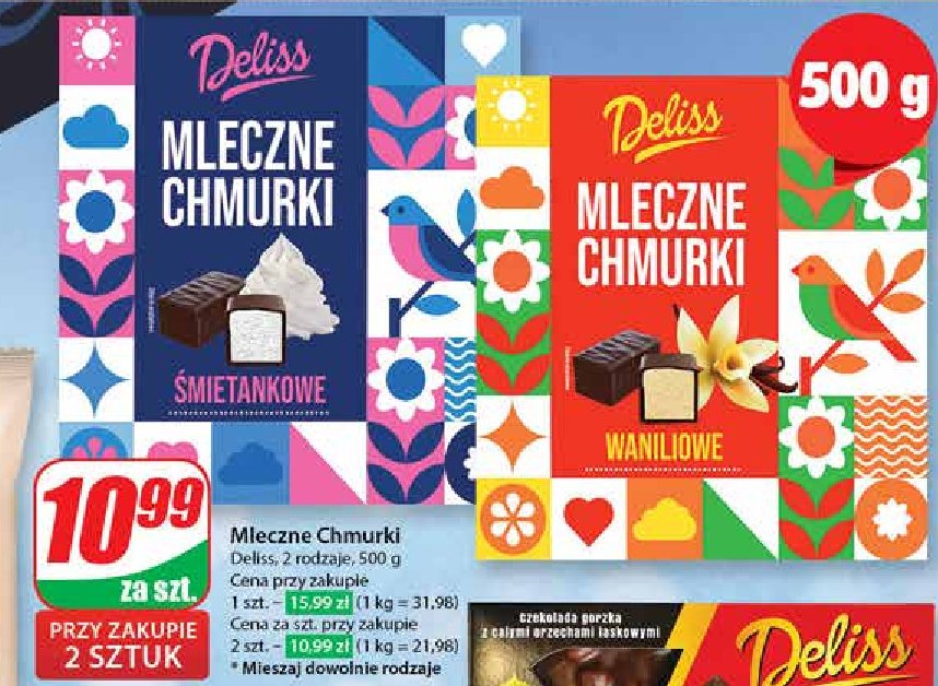 Mleczne chmurki śmietankowe Deliss promocja