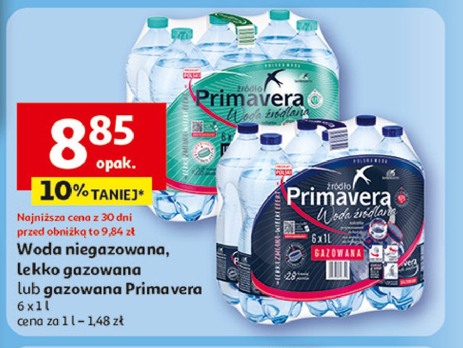 Woda lekko gazowana Primavera promocja