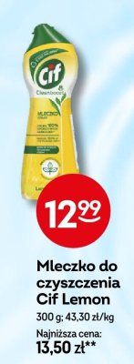 Mleczko do czyszczenia Cif Lemon promocja w Żabka