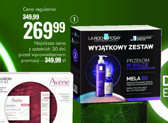 Zestaw w pudełku mela b3: żel mikro- peelingujący 200 ml + serum do twarzy 30 ml LA ROCHE-POSAY ZESTAW promocja w Super-Pharm