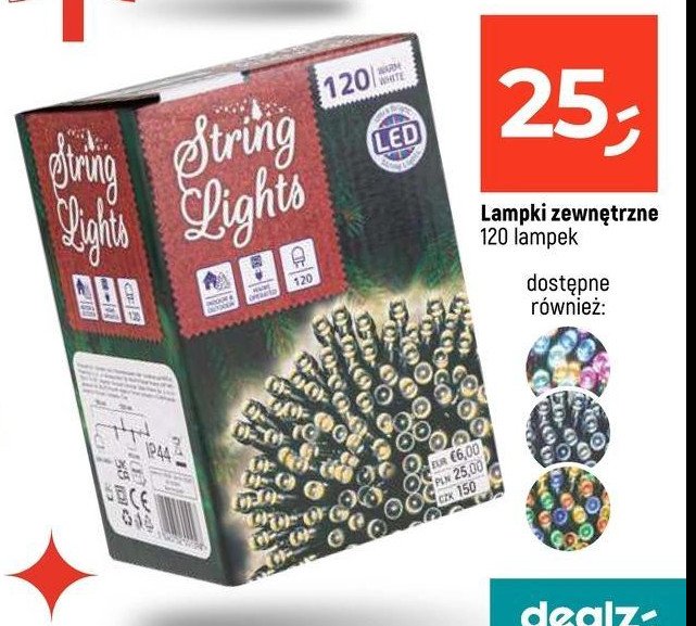 Lampki zewnętrzne 120 l led promocja