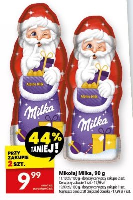 Mikołaj Milka, 90 g promocja w Twój Market