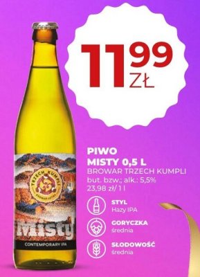 Piwo promocja w Duży Ben