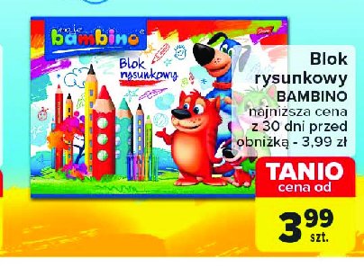 Blok rysunkowy a4 20 kartek Moje bambino promocja