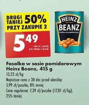 Fasolka w sosie pomidorowym Heinz promocja