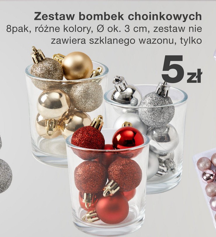 Bombki choinkowe 3 cm promocja