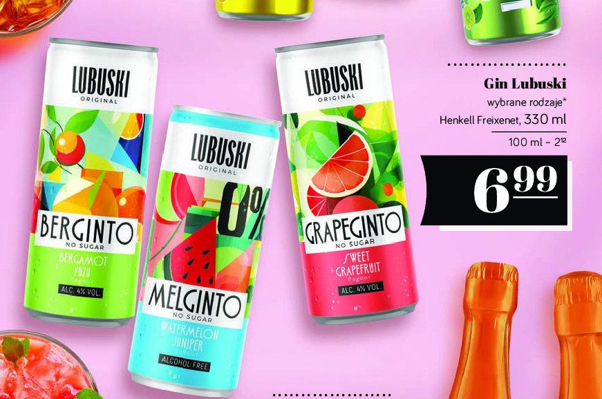 Gin grapeginto Lubuski gin promocja