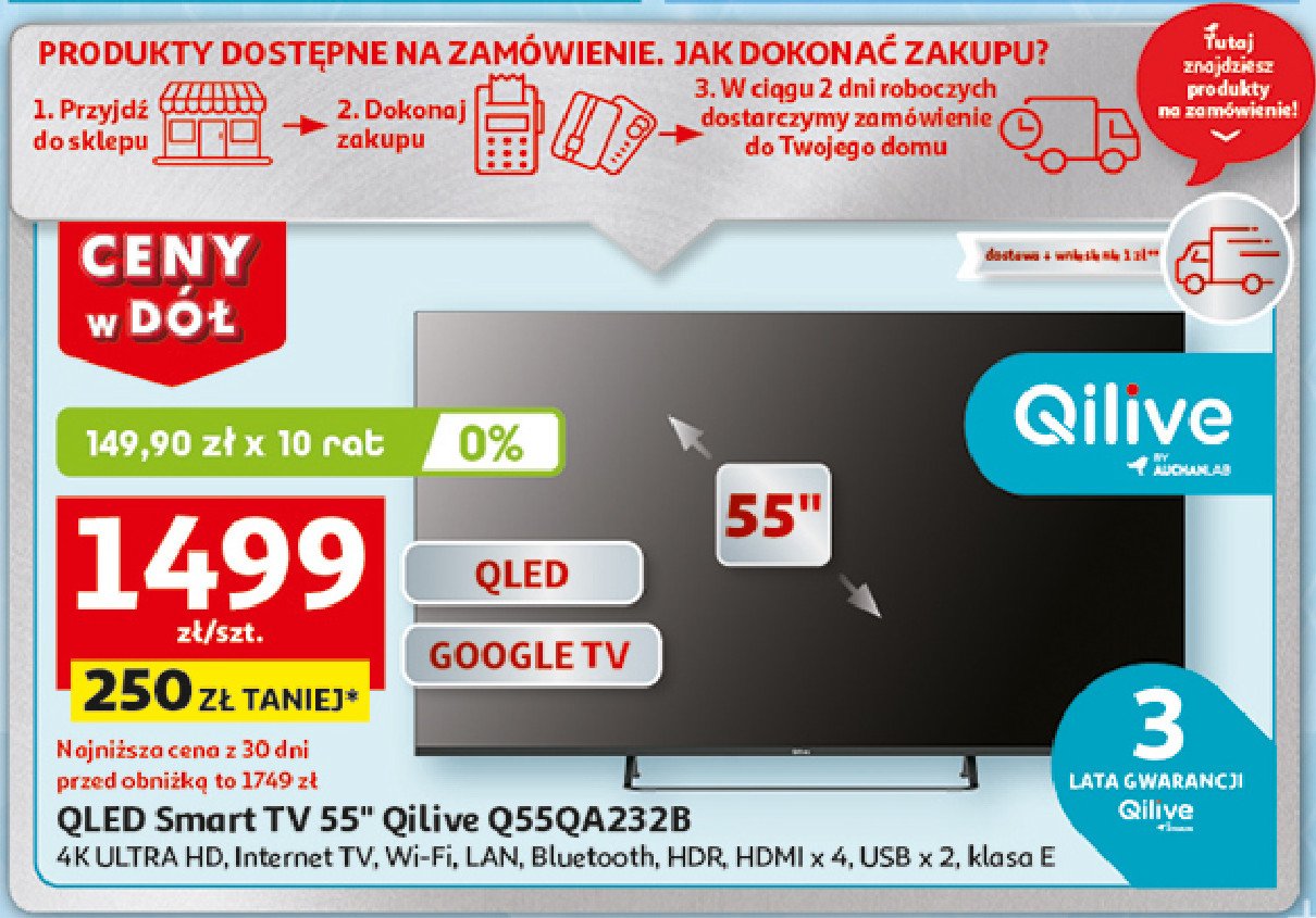 Telewizor 55'' 55qa232b Qilive promocja