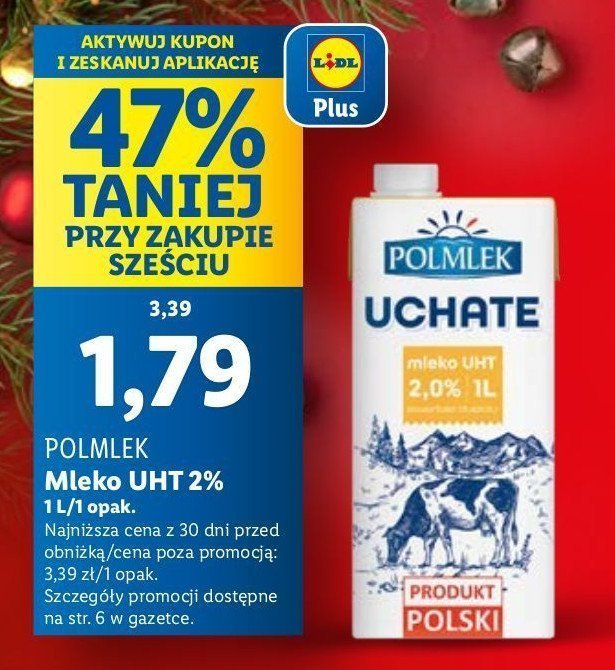 Mleko 2% Uchate promocja