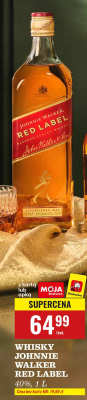 Whisky Johnnie Walker Red Label 40%, 1L promocja w Biedronka