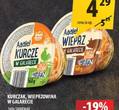 Kurczak, wieprzowina w galarecie Społem promocja w Arhelan